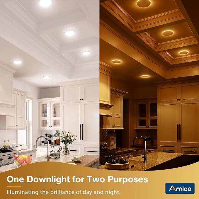 Amico 12 Pack 6 Inch 5CCT LED Recessed Ceiling Light - Image 2