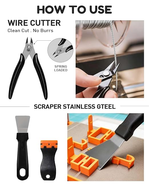 3D Printer Tools Kit, Deburring Tool, Brushes - Image 5