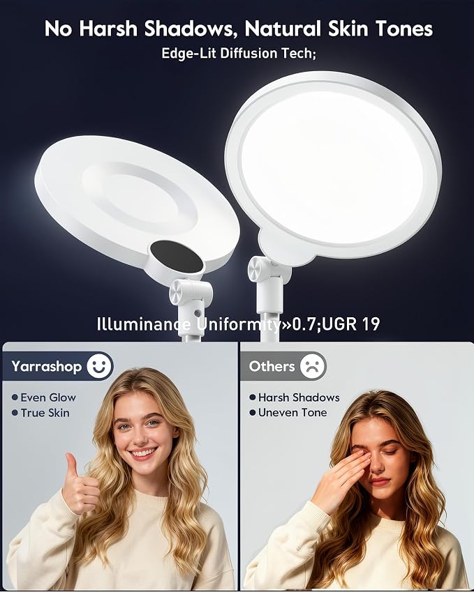 7" Desk Ring Light with Stand for Computer, 30 Lighting Modes for Video - Image 3