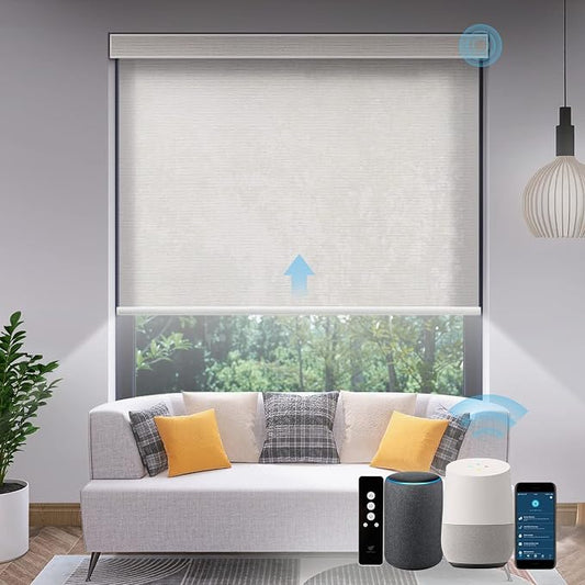SmartWings Motorized Light Filtering Shades, Work by SmartWings