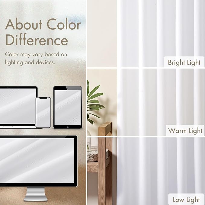 ANRODUO Memory Trained Pinch Pleated Curtains 96 Inches Long, Viral Linen Pinch - Image 5