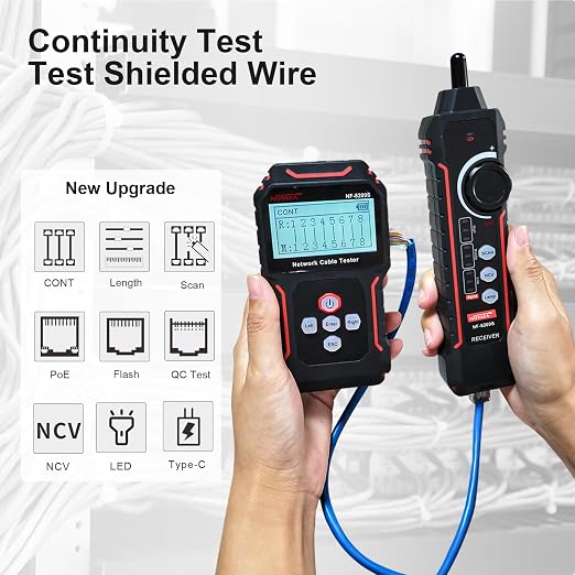 NOYAFA NF‑8209S Network Cable Tester – Upgrade Ethernet Cable Tester - Image 2