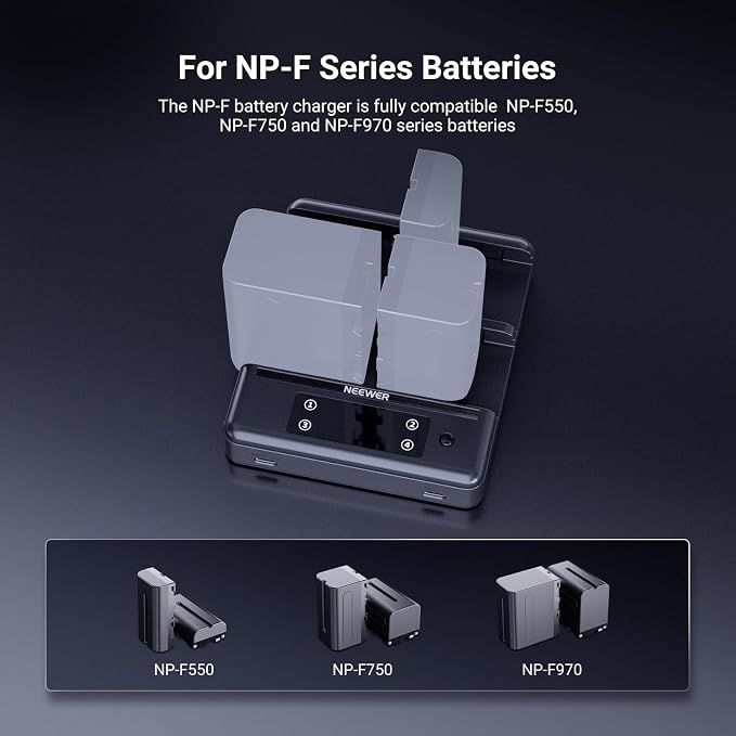 NEEWER NP-F970 4 Channel Charger - Image 7