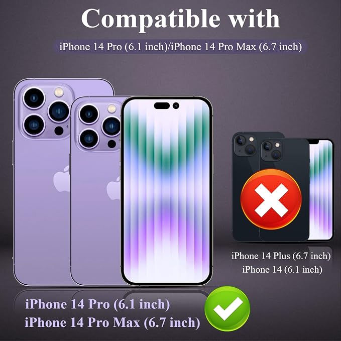 YWXTW [5 Pack Designed for iPhone 14 Pro Max Camera Lens Protector, for iPhone - Image 2