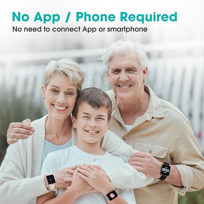 Pedometer Watch Senior Friendly No App/Phone Required, Waterproof Fitness - Image 2