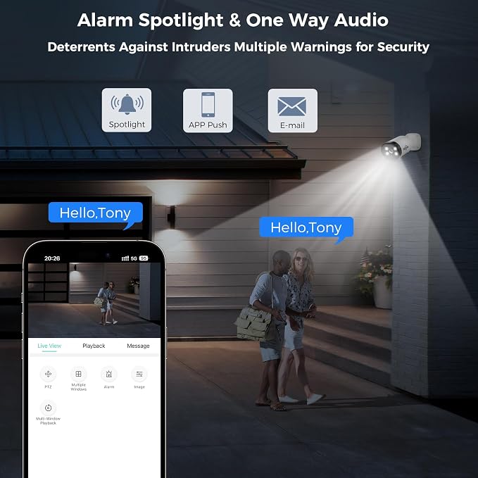 Hiseeu 4K Wired Security Camera System Outdoor - Image 3