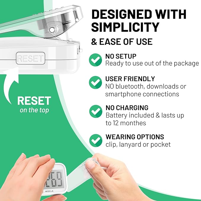 3D Pedometer for Walking, Simple Step Counter - Image 3