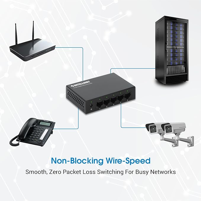 Intellinet 5-Port Gigabit Ethernet Network Switch, Ethernet Splitter - Image 5