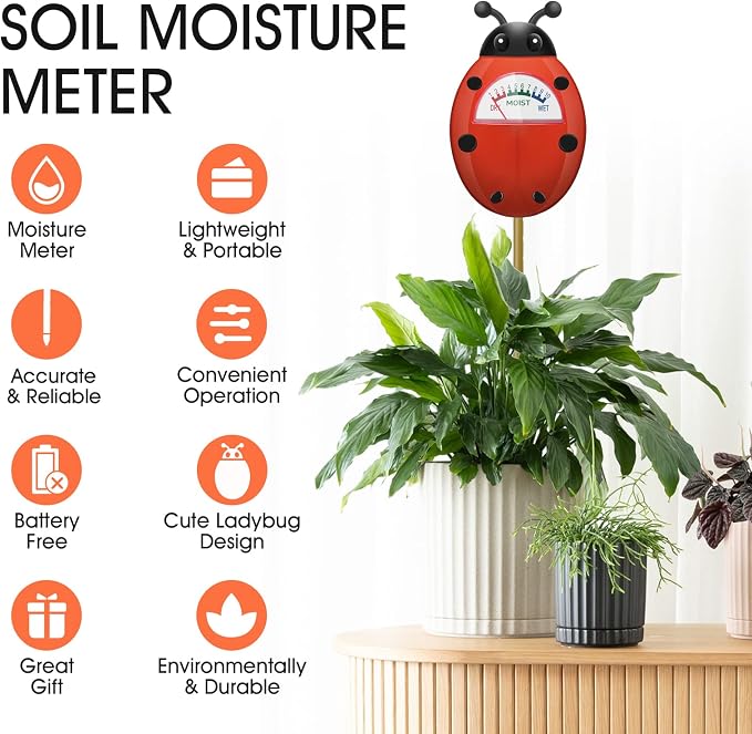 UNIWA Soil Moisture Meter, Plants Moisture Meter, Gardening Tool Kits - Image 2