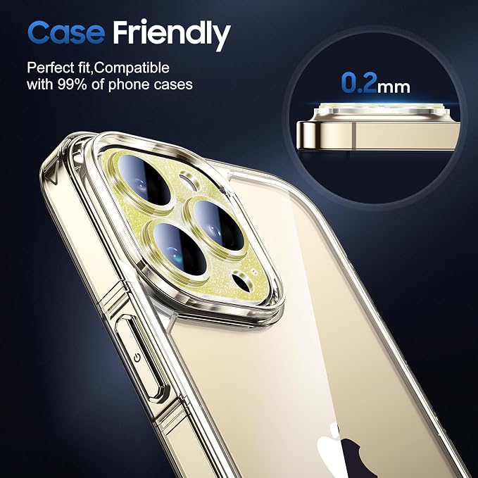 UniqueMe 3 Packs Compatible for iPhone 13 Pro Max/iPhone 13 Pro Camera Lens - Image 6