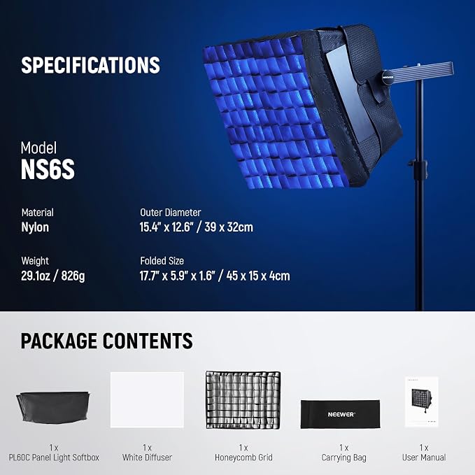 NEEWER Upgraded Softbox Diffuser - Image 7
