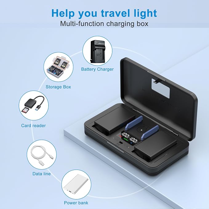EN-EL20 Camera Battery Multifunctional Charger Set Compatible - Image 2