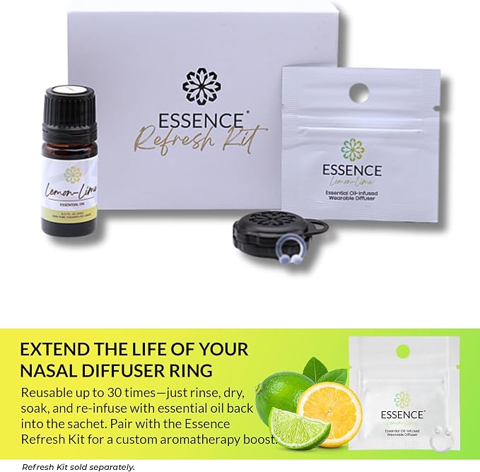 Essence Wearable Aromatherapy Nasal Diffuser – Lemon-Lime Essential Oil Nose - Image 6