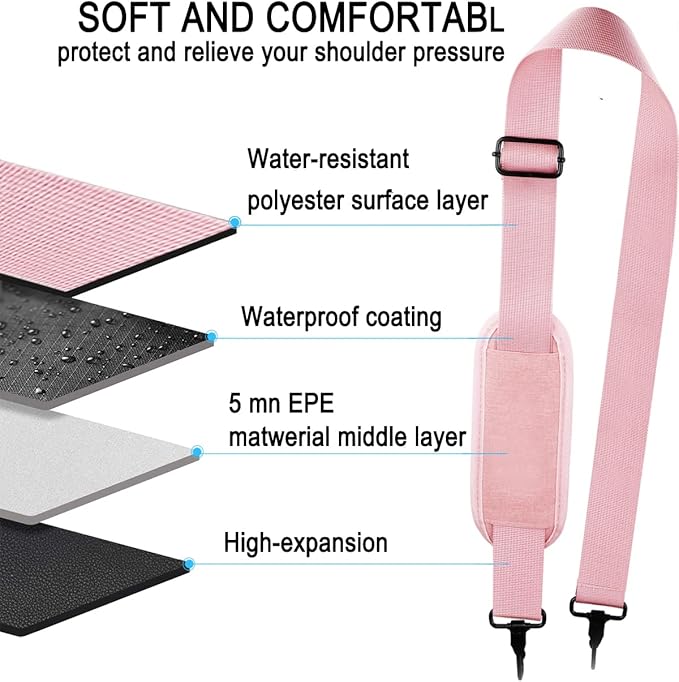 Shoulder Strap, Durable 55" Universal Replacement Laptop Shoulder Strap - Image 5