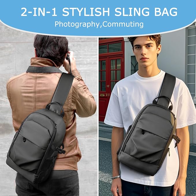 TAAOKA Camera Sling Bag for Photographer– Waterproof Crossbody Camera Bag - Image 6