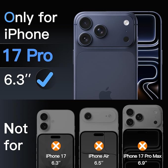 JETech Screen Protector for iPhone 17 Pro 6.3-Inch - Image 2
