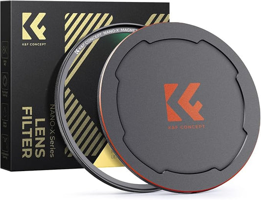 K&F CONCEPT 77mm Magnetic MC UV Lens Protection Filter + Lens Filter Cap by KFCONCEPT