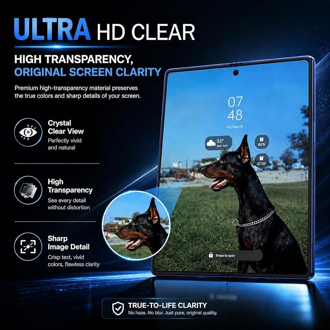 V-PORYADKU 3 Pack for Samsung Galaxy Z Fold 7 Screen Protector + 3 Pack Camera - Image 7