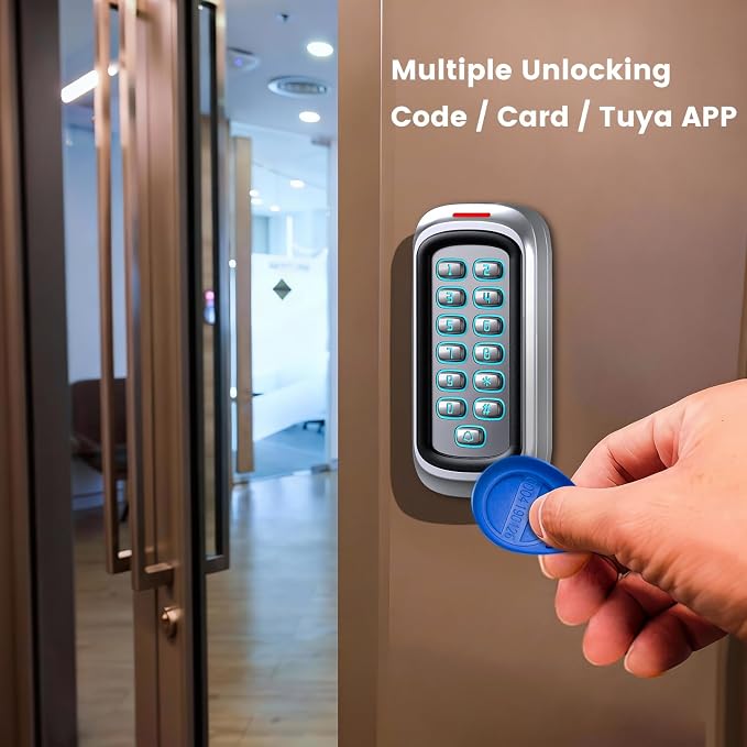 Wireless WiFi Access Control Keypad, 12V DC Metal Door Access Control System - Image 7