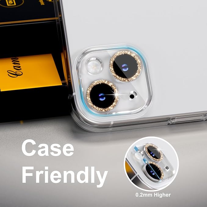 for 6 Pack iPhone 15 / iPhone 15 Plus Camera Lens Protector 9H Tempered Glass - Image 6
