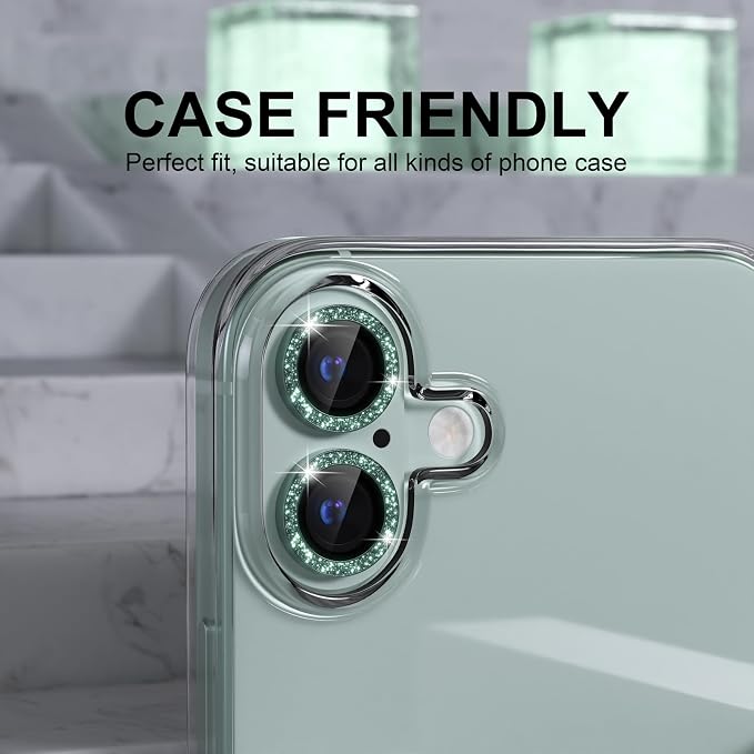 Choiche Compatible for iPhone 16 /iPhone 16 Plus Camera Lens Protector Bling - Image 4