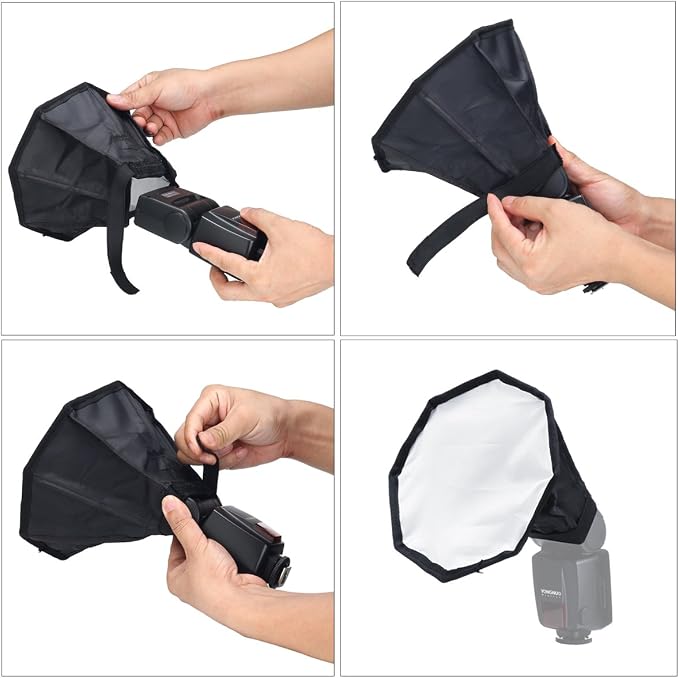 waka Flash Diffuser Light Softbox, Speedlight Softbox Collapsible - Image 6
