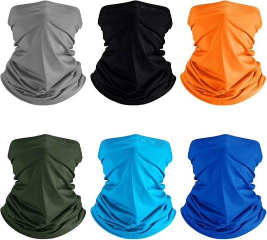 Geyoga 6 Pieces Summer UV Protection Cooling Neck Gaiter Face Clothing Neck by Geyoga