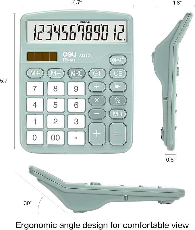 Calculator, Deli Standard Function Desktop Calculators - Image 2