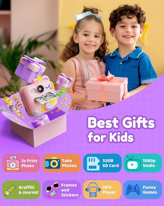 KOKODI Kids Camera Instant Print, Toddler Cameras Christmas Birthday Gifts - Image 2