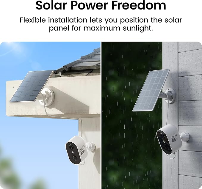 aosu Solar Security Cameras Wireless Outdoor, 2K HD Home Security Camera System - Image 7