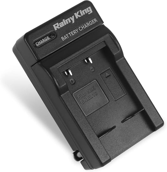 EN-EL19 ENEL19 Battery Charger, Replacement by Rainy+King