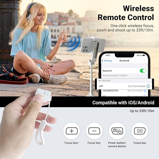 NEEWER Mini Tripod for Phone, Lightweight Foldable Small Selfie Stick Cell - Image 7
