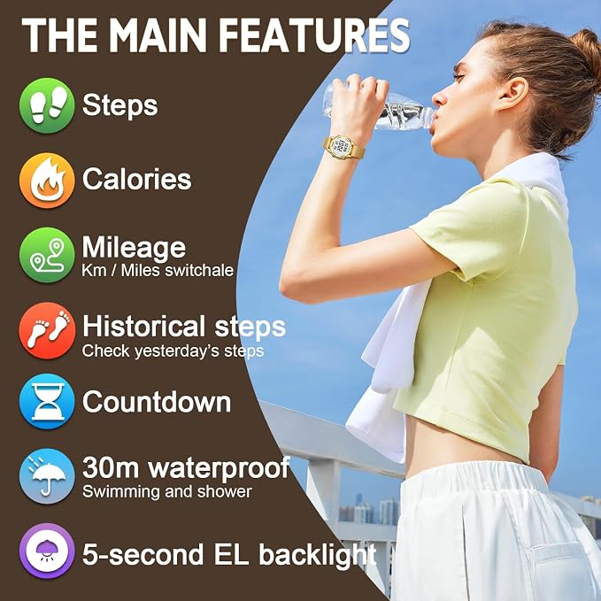 Women's Step Counter Pedometer Watch - Image 2