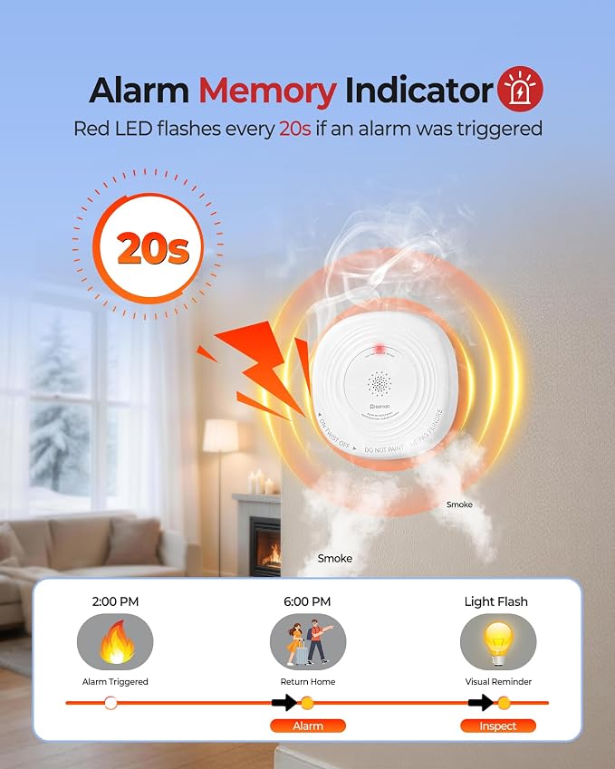 Heiman Smoke Detector 10-Year Sealed Battery Powered, UL 217 10th Certified - Image 6