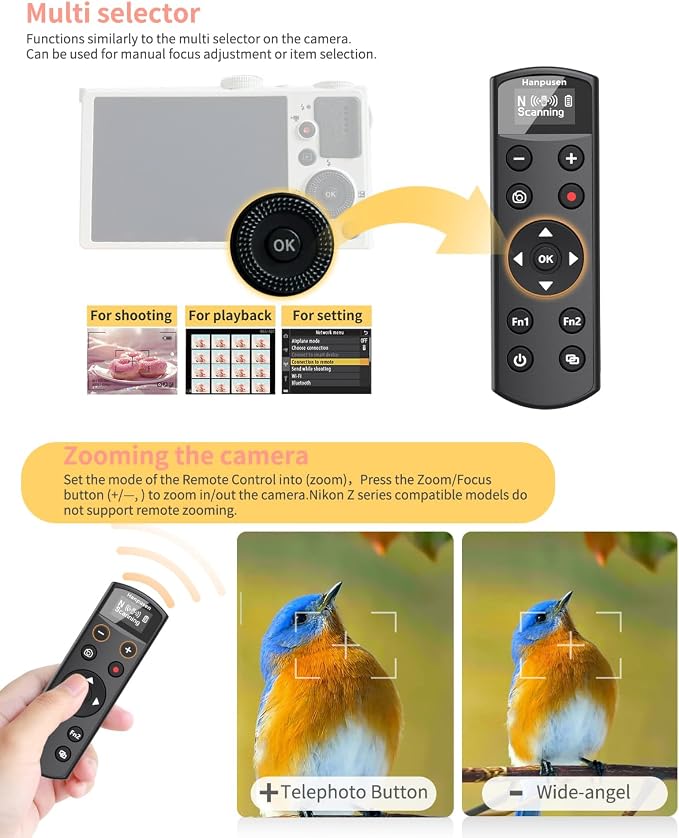 Hanpusen Rechargeable Camera Remote Control - Image 3