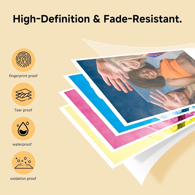 HPRT Z5 Instant Camera for Kids Adults，3 Pass Dye Sublimation, 2.1x3.4 Print - Image 6