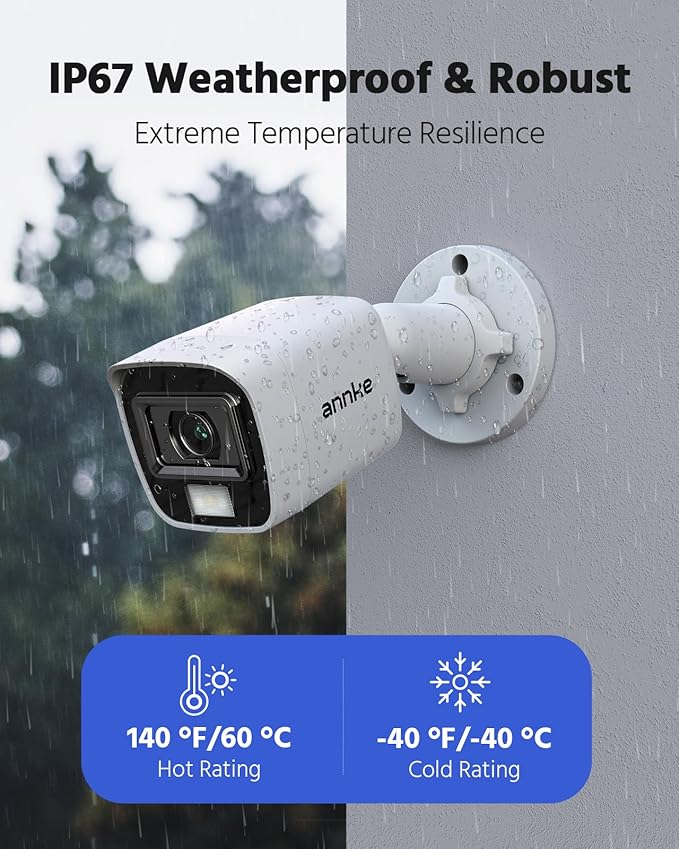 ANNKE 4 Packed 2.0MP 1080P 1920TVL Wired Security Camera Kits, HD TVI Add-on - Image 5