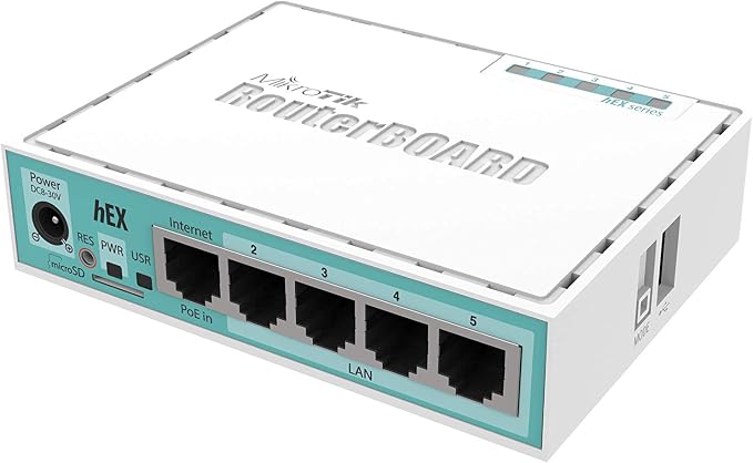 Mikrotik hEX RB750Gr3 5-port Ethernet Gigabit Router by MikroTik