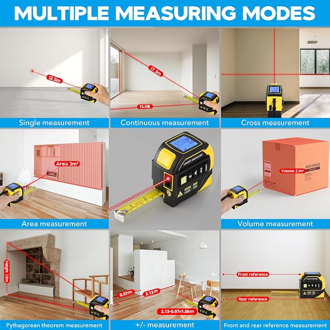 4-in-1 Laser Tape Measure - Image 8