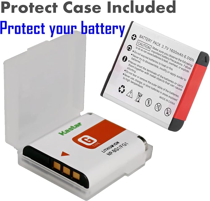 Kastar NP-BG1 NP-FG1 Battery + Slim USB Charger - Image 3