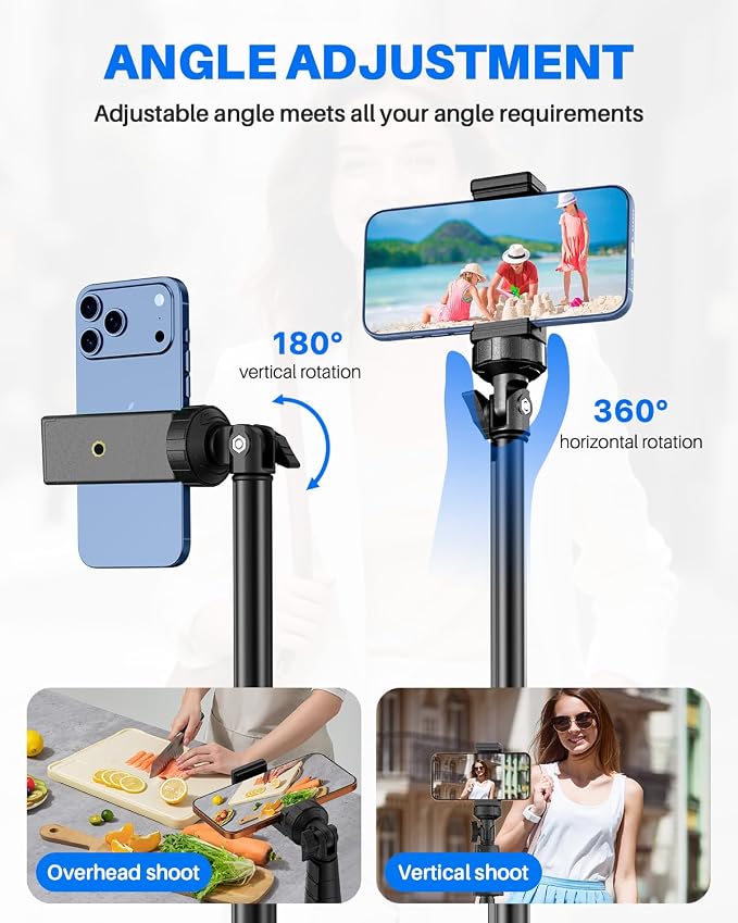 67" Phone Tripod, MIIASI Extendable Tripod - Image 4
