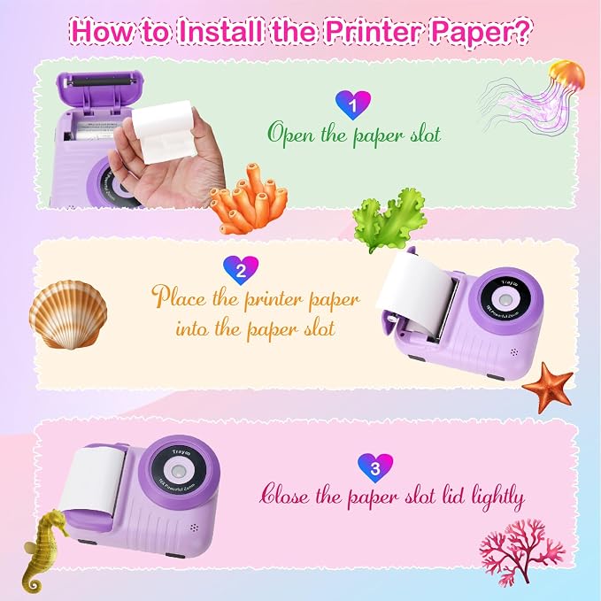 Kids Camera Instant Print, 3.5 Inch Screen Kids Digital Camera Instant - Image 7