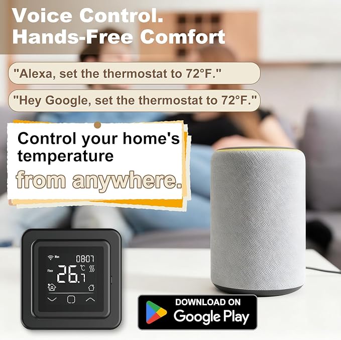 HEATIT Programmable Thermostat, WiFi Smart Thermostat - Image 4