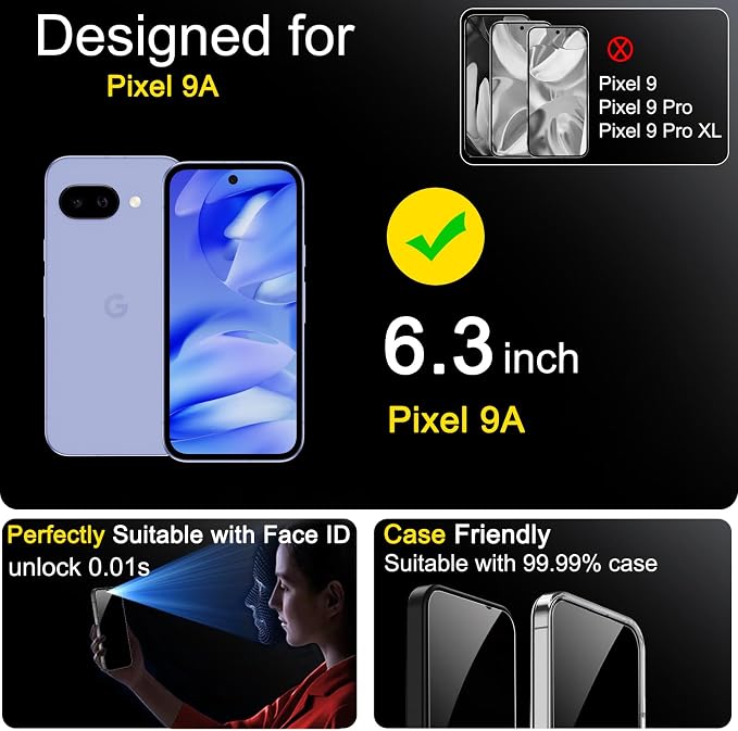 Ferilinso 3 Pack Privacy Screen Protector - Image 2