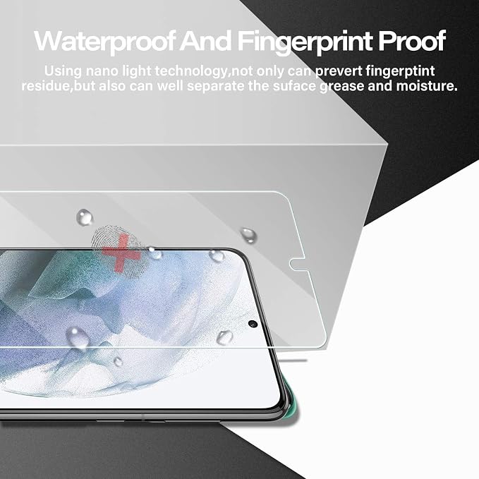 Galaxy S21 Tempered Glass Screen Protector + Camera Lens Protector Clear HD - Image 5