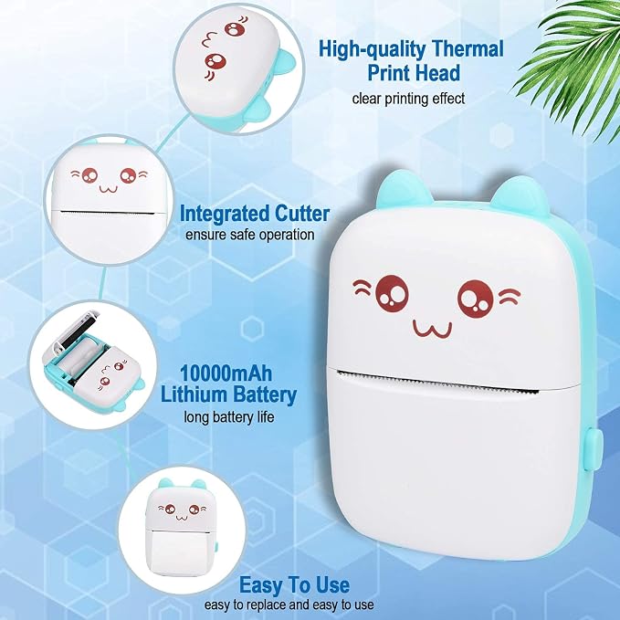 Portable Printer, Mini Pocket Wireless Bluetooth Thermal Printers - Image 6