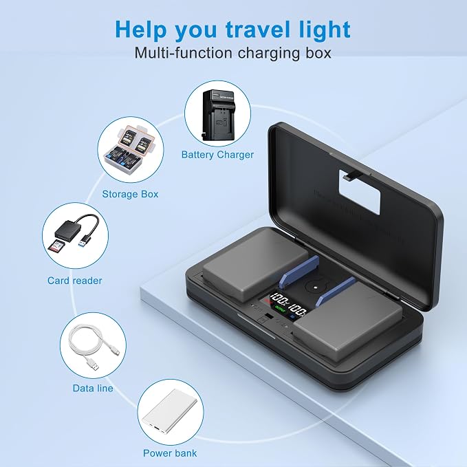 EN-EL9 Camera Battery Multifunctional Charger Set Compatible - Image 2