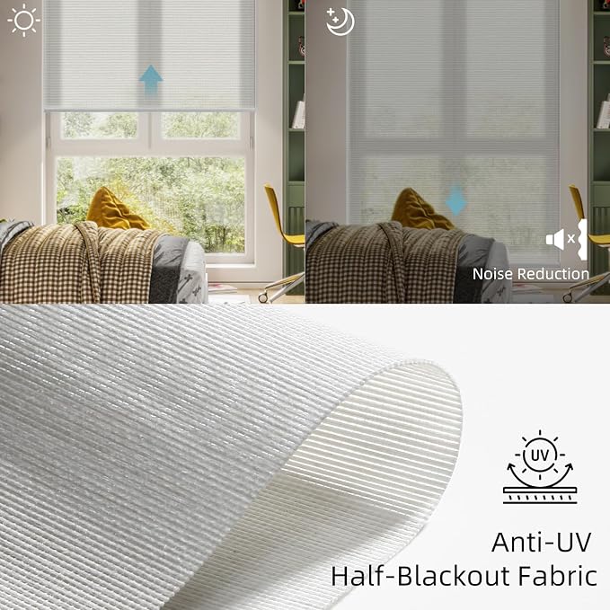 SmartWings Motorized Light Filtering Shades, Work - Image 5