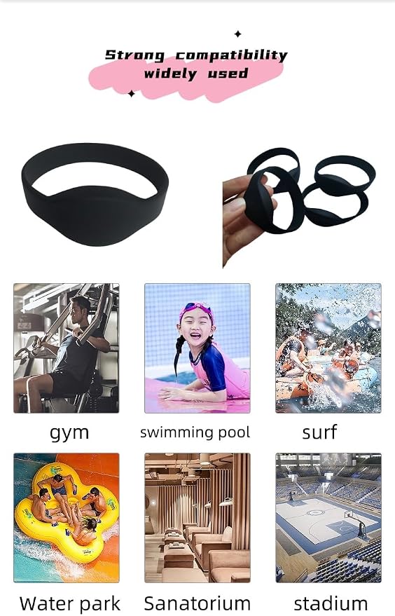 5PCS T5577 Waterproof Silicone Wristband and Bracelet, rewritable RFID 125khz - Image 6