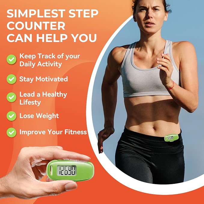 3D Pedometer for Walking, Simple Walking Step Counter - Image 4